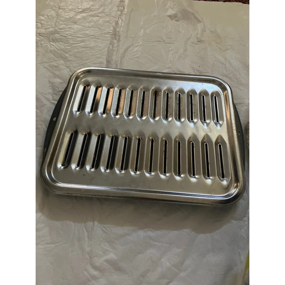 Broiler Pan Baking Tray Set Oven Grill Grate Roasting Rack Kitchen Cookware